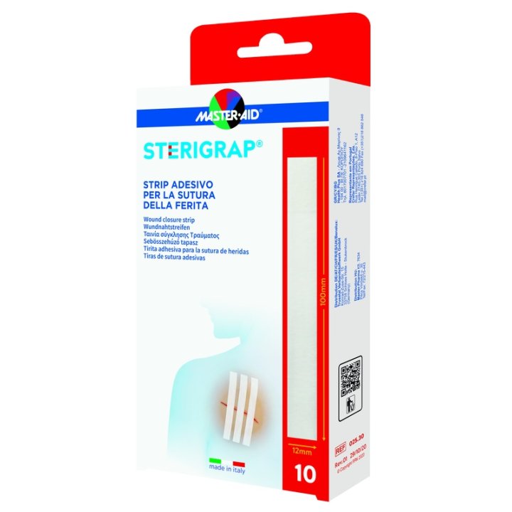 MASTER-AID STERIGRAP STRIP ADESIVO SUTURA FERITE 100X12 MM 6 PEZZI