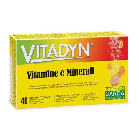 VITADYN VITAMINE/MINERALI 40 COMPRESSE EFFERVESCENTI IN 2 TUBI