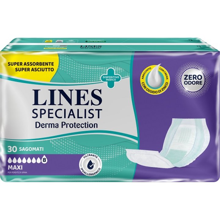 PANNOLONE PER INCONTINENZA LINES SPECIALIST SAMATO MAXI 30 PEZZI