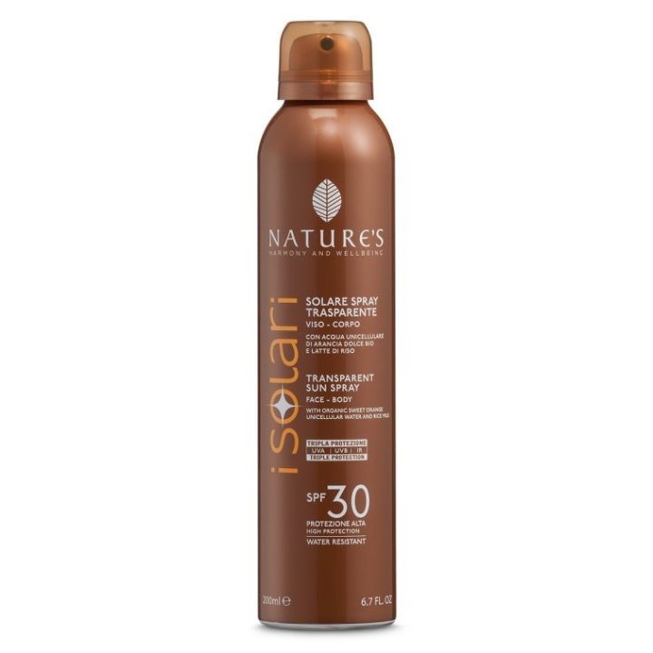 NATURES I SOLARI SPRAY TRASPARENTE SPF30 200 ML