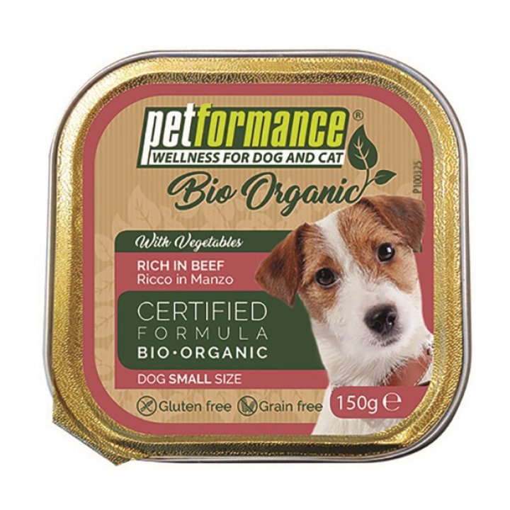 PETFORMANCE BIO UMIDO MANZO E VERDURE CANE 150 G