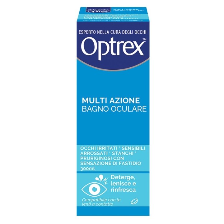 OPTREX MULTI AZIONE BAGNO OCULARE 300ML + OCCHIERA FLESSIBILE