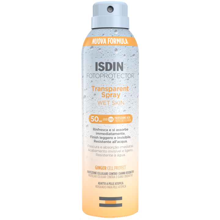 Isdin Fotoprotector Transparent Spray Wet Skin protezione solare spf 50 - 250 ml