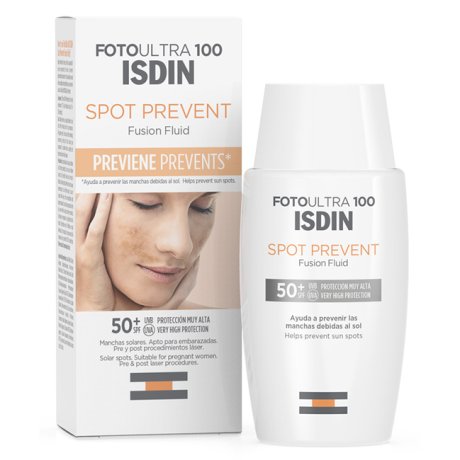 Isdin FotoUltra 100 Spot Prevent Fluid SPF 50 - 50ml - Protezione Solare Avanzata