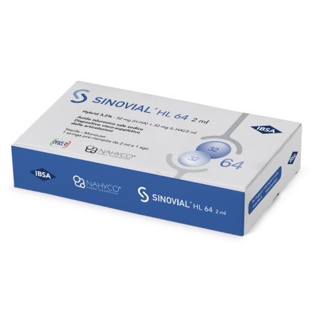 SIRINGA INTRA-ARTICOLARE SINOVIAL HL 64 32 MG + 32 MG 1 FS 2 ML A GAUGE 21