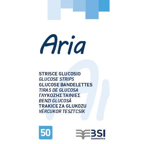 STRISCE MISURAZIONE GLICEMIA STRUMENTO ARIA 50 PEZZI