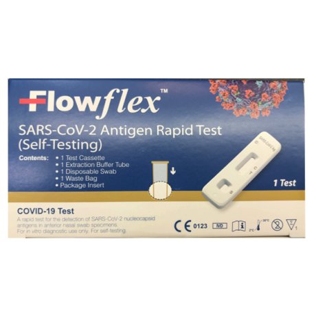 TEST ANTIGENICO RAPIDO COVID-19 FLOWFLEX AUTODIAGNOSTICO DETERMINAZIONE QUALITATIVA ANTIGENI SARS-COV-2 IN TAMPONI NASALI MEDIANTE IMMUNOCROMATOGRAFIA