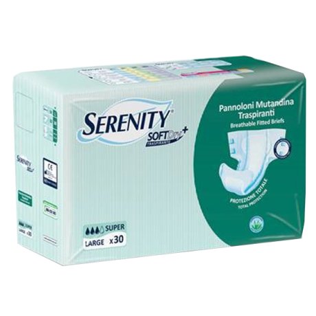 PANNOLONE PER INCONTINENZA A MUTANDINA SERENITY SOFTDRY+ ALOE SUPER LARGE 30 PEZZI