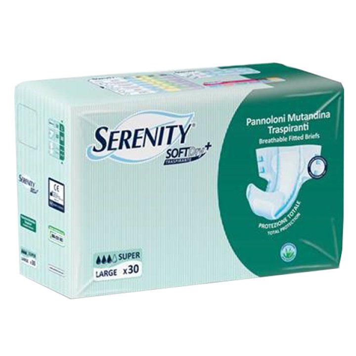 PANNOLONE PER INCONTINENZA A MUTANDINA SERENITY SOFTDRY+ ALOE SUPER LARGE 30 PEZZI