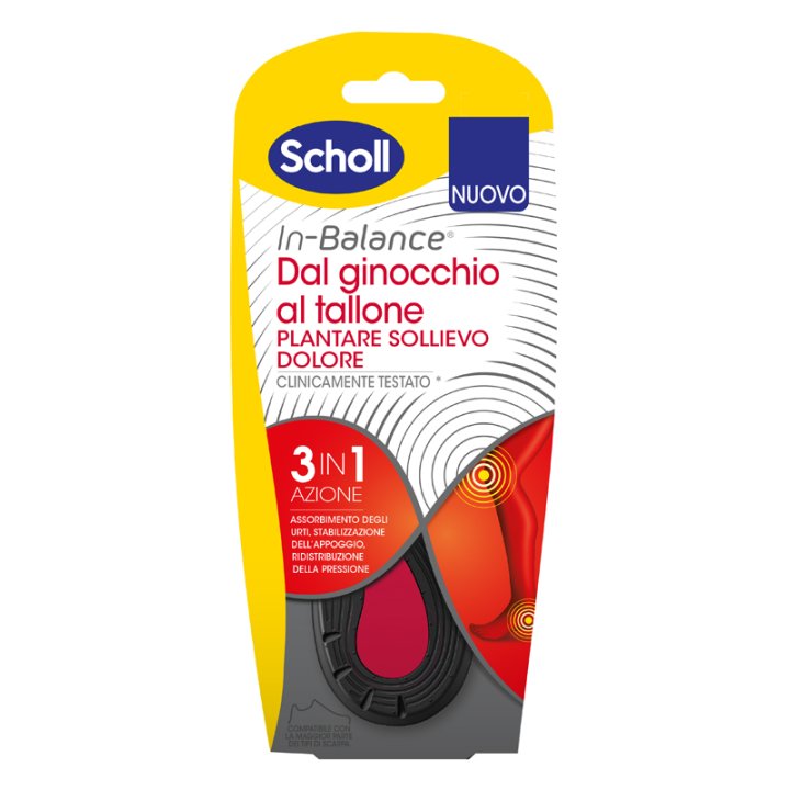 PLANTARE SOLLIEVO DOLORE DA GINOCCHIO A TALLONE SCHOLL IN BALANCE EVERYDAY L