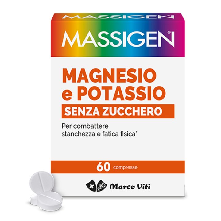 MASSIGEN MAGNESIO POTASSIO SENZA ZUCCHERI 60 COMPRESSE