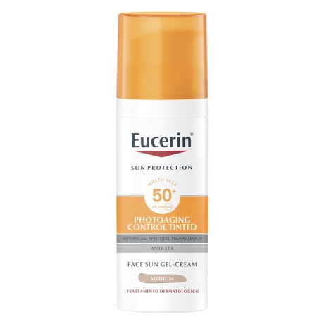 EUCERIN SUN PHOTOAGING CONTROL TINTED GEL CREME SPF50+ MEDIUM 50 ML