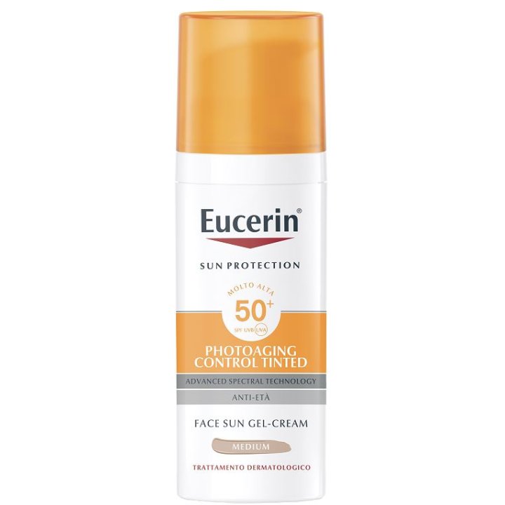 EUCERIN SUN PHOTOAGING CONTROL TINTED GEL CREME SPF50+ MEDIUM 50 ML