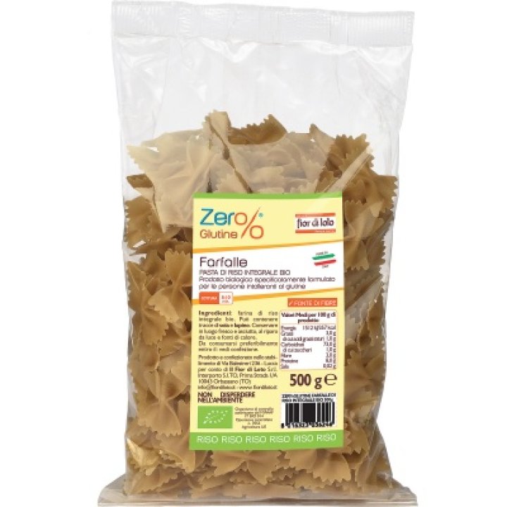 FARFALLE RISO SEMIGREGGIO SENZA GLUTINE BIO 500 G