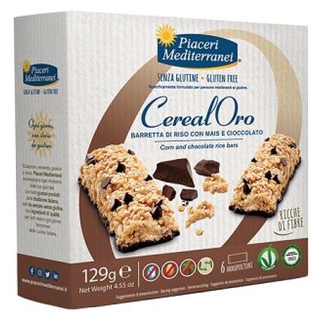 PIACERI MEDITERRANEI BARRETTA DI RISO CON MAIS E CIOCCOLATO 129 G