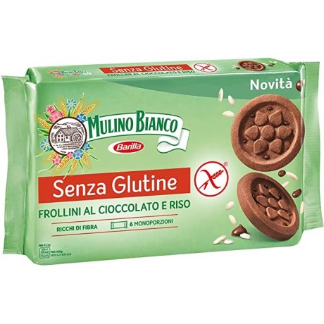 MULINO BIANCO SENZA GLUTINE FROLLINI AL CIOCCOLATO E RISO 6 MONOPORZIONI DA 41,66 G