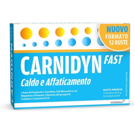 Carnidyn fast 12 bustine - caldo e affaticamento