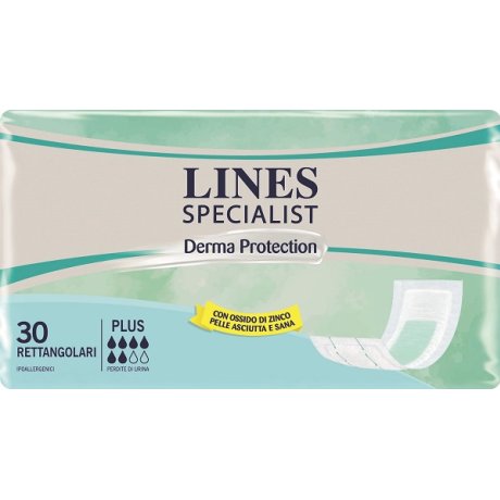 PANNOLONE PER INCONTINENZA LINES SPECIALIST DERMA RETTANLARE 30 PEZZI