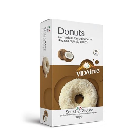 DONUTS GUSTO COCCO CON GLASSA CIOCCOLATO BIANCO 90 G