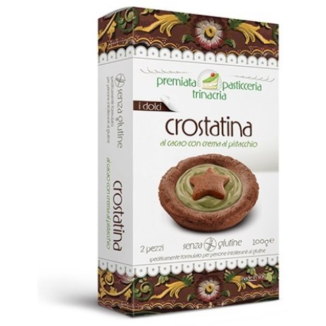 CROSTATINA AL CACAO CON CREMA AL PISTACCHIO 100 G