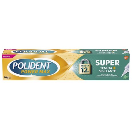 POLIDENT SUPER TENUTA + SIGILLANTE MENTA DELICATA ADESIVO PROTESI DENTALE 70 G