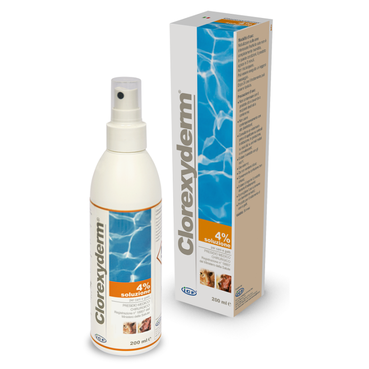 CLOREXYDERM SOLUZIONE 4% 200 ML