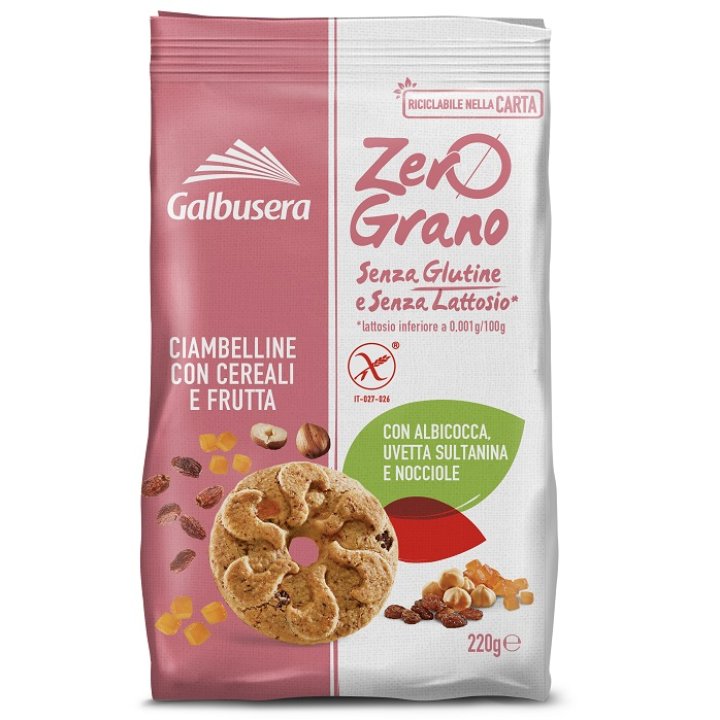 ZEROGRANO FROLLINI CEREALI FRUTTA 220 G