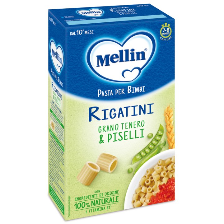MELLIN RIGATINI CON PISELLI 280 G MELLIN RIGATINI CON PISELLI 280 G