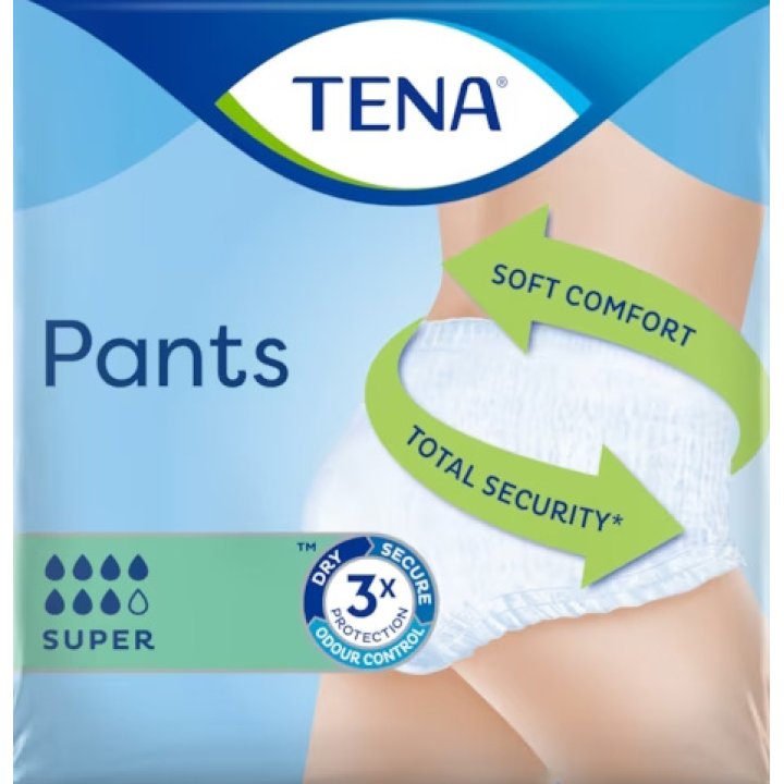 PANNOLONE PULL UP TENA PANTS SUPER TAGLIA LARGE 10 PEZZI