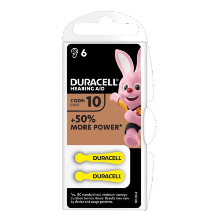 DURACELL EASY TAB 10 GIALLO BATTERIA PER APPARECCHIO ACUSTICO