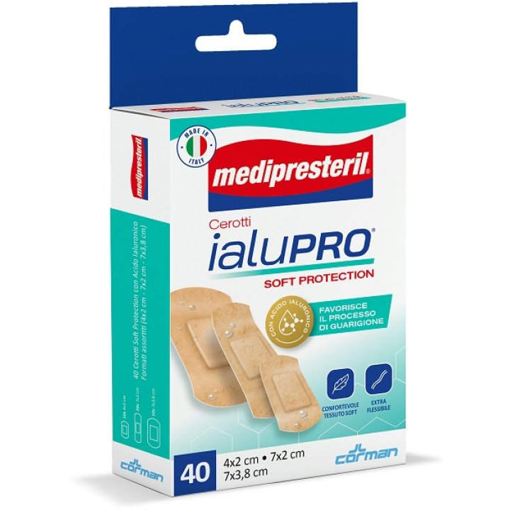 MEDIPRESTERIL CEROTTI IALUPRO SOFT PROTECIONT 3 FORMATI ASSORTITI 40 PEZZI