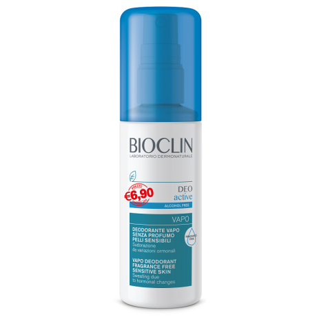 BIOCLIN DEO ACTIVE VAPO SENZA PROFUMO E SENZA ALCOOL PER PELLI SENSIBILI PROMO 100 ML