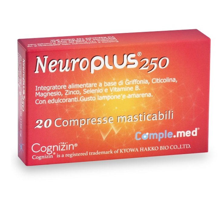 NEUROPLUS 250 20 COMPRESSE MASTICABILI NEUROPLUS 250 20 COMPRESSE MASTICABILI