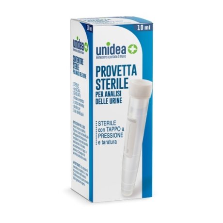 UNIDEA PROVETTA STERILE PER ANALISI URINE 10 ML