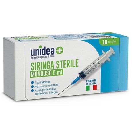 UNIDEA SIRINGA DA 5ML MONOUSO 10 PEZZI