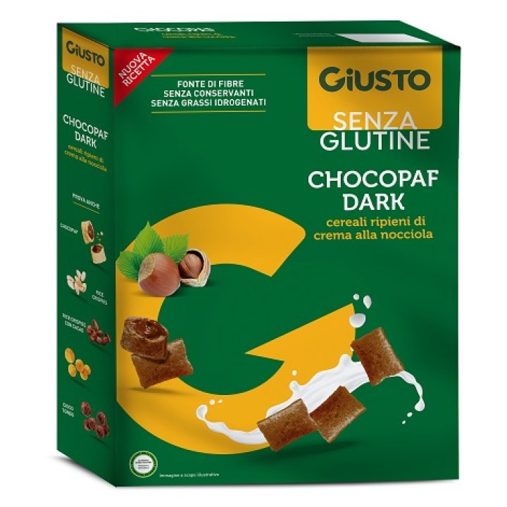 GIUSTO SENZA GLUTINE CHOCOPAFF DARK 300 G