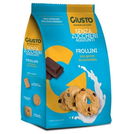 GIUSTO SENZA ZUCCHERO FROLLINI CCE CIOCCOLATO SENZA ZUCCHERO 350 G