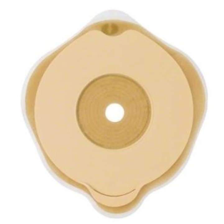 PLACCA PIANA FLEXIMA KEY 60 MM CON PROTETTORE CUTANEO IDROCOLLOIDALE E FLANGIA 5 PEZZI