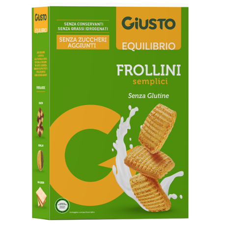 GIUSTO SENZA GLUTINE FROLLINI SEMPLICI 250 G