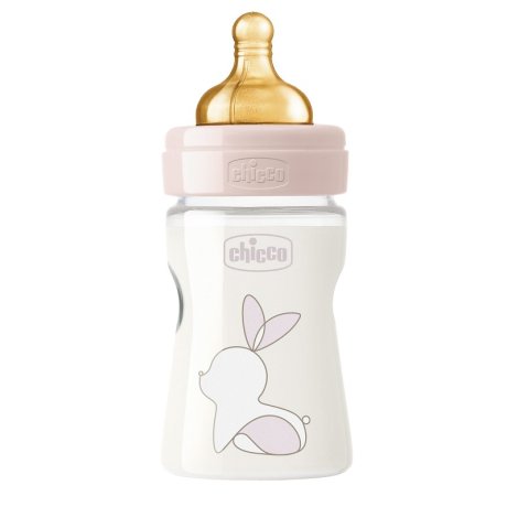 CHICCO BIBERON ORIGINAL 150ML TOUCH 1 FORO GIRL CON TETTARELLA IN CAUCCIU\'