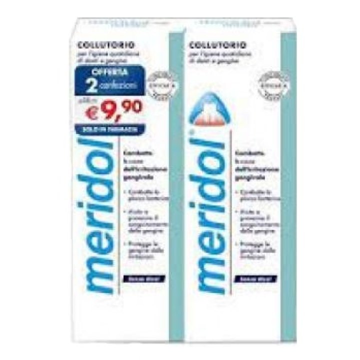 Meridol collutorio contro le irritazioni gengivali - bipacco 2x400ml