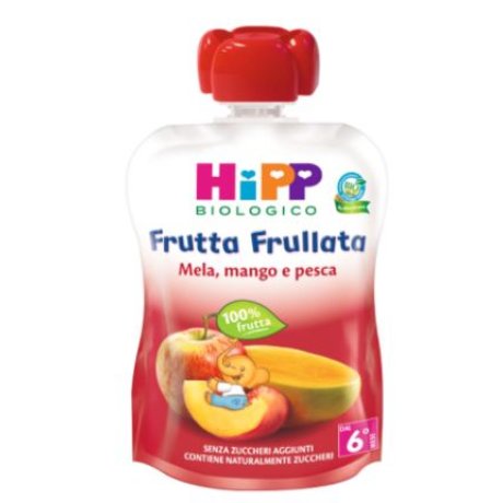 HIPP BIO FRUTTA FRULLATA MELA/MAN/PESCA 90 G