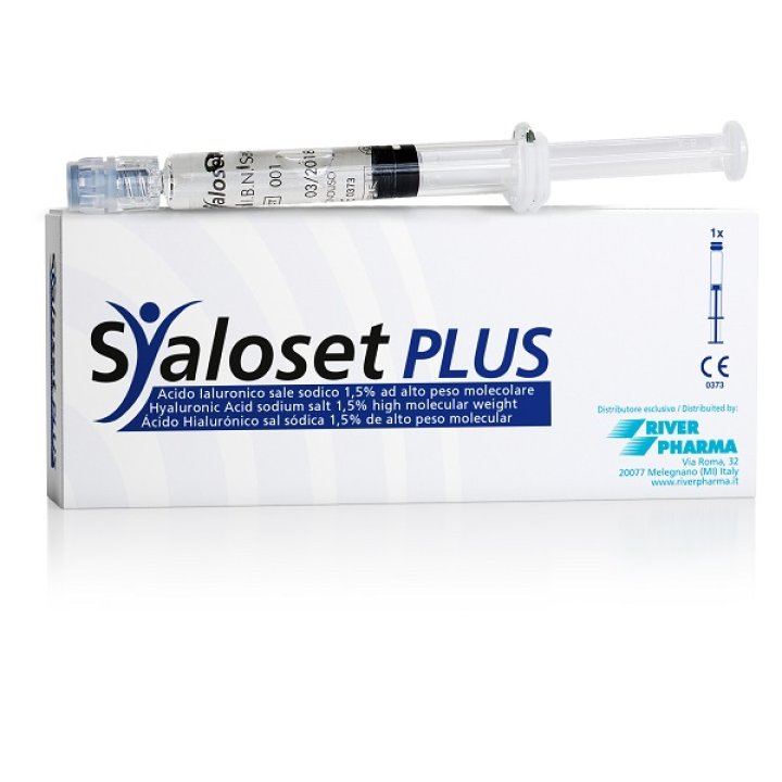 SIRINGA INTRA-ARTICOLARE SYALOSET PLUS ACIDO IALURONICO SALE SODICO 1,5% AD ALTO PESO MOLECOLARE 4 ML