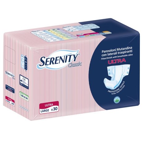 PANNOLONE A MUTANDINA SERENITY CLASSIC ULTRA ALOE LARGE 30 PEZZI