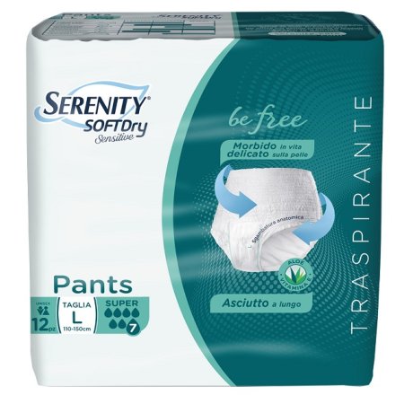 SERENITY PANTS SD SENSITIVE BE FREE SUPER L 12 PEZZI