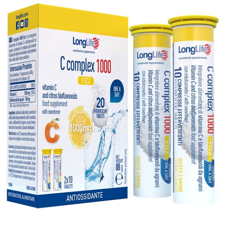 LONGLIFE C COMPLEX 1000 FIZZ 20 COMPRESSE EFFERVESCENTI