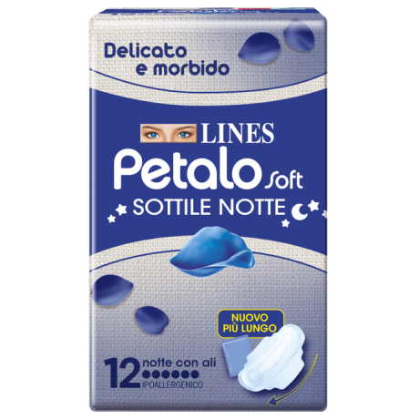 LINES PETALO SOFT NOTTE 12 PEZZI