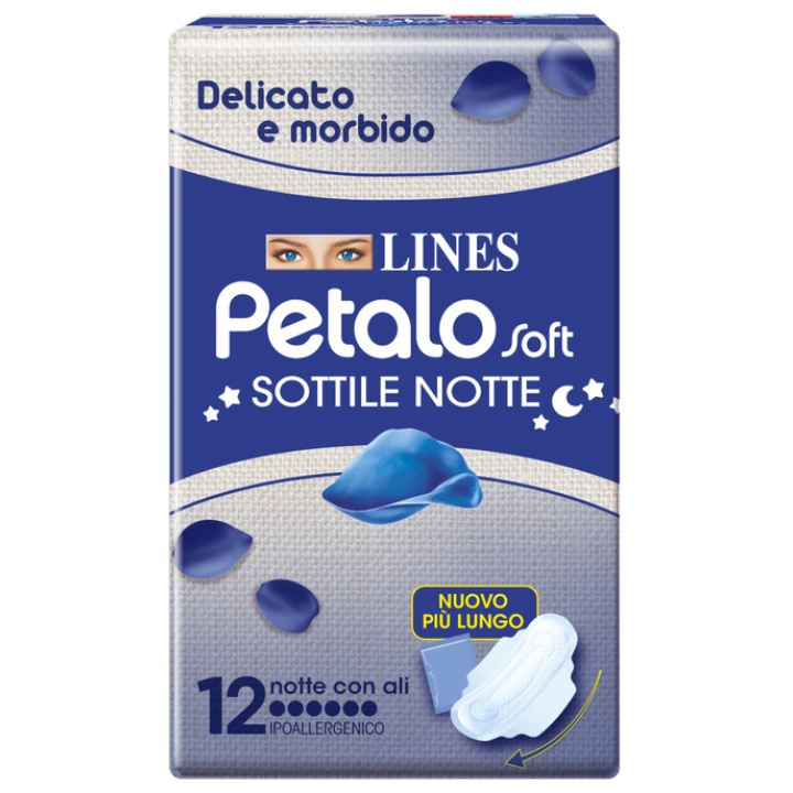 LINES PETALO SOFT NOTTE 12 PEZZI