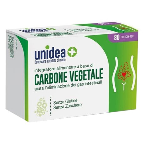 UNIDEA CARBONE VEG 80 COMPRESSE