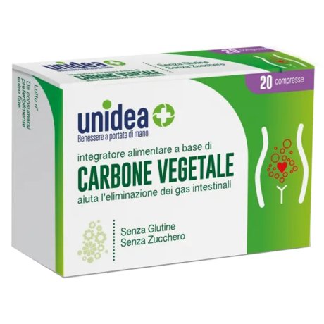 UNIDEA CARBONE VEGETALE 20 COMPRESSE